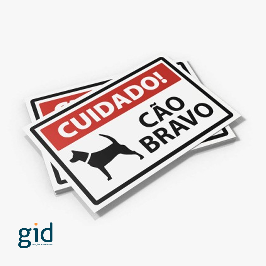 Placa de sinalização personalizada GID