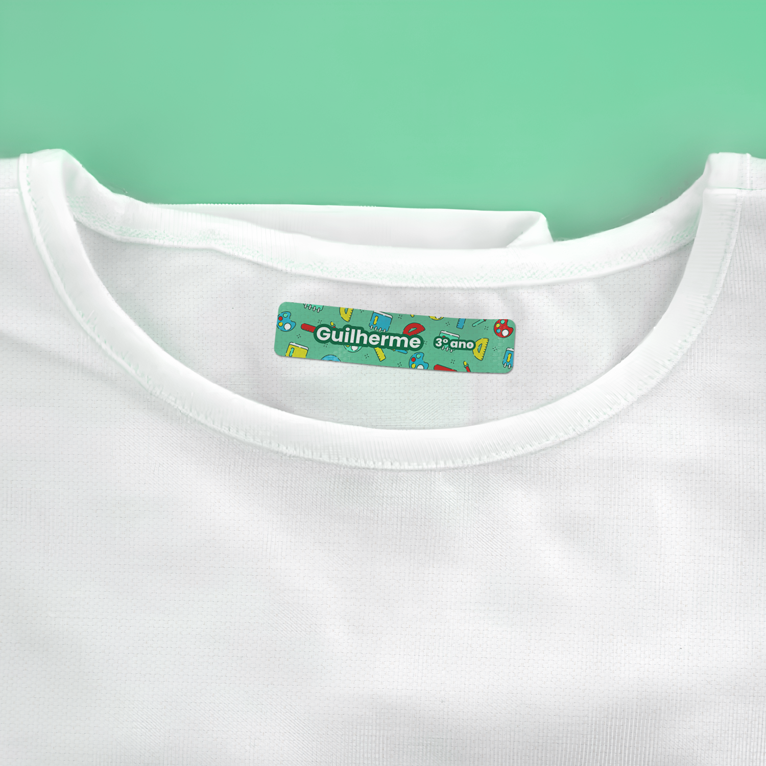 Etiqueta termocolante personalizada para roupas e tecidos