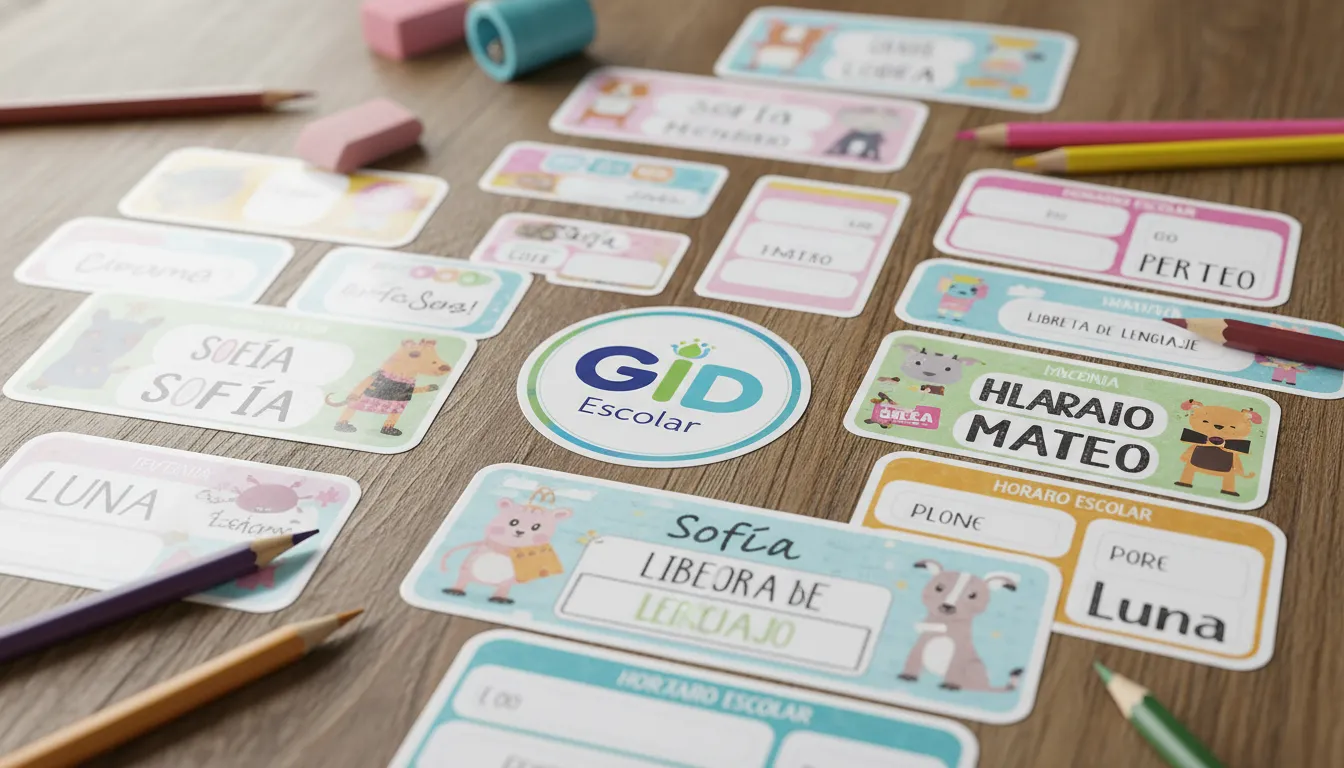 Adesivo Escolar Personalizado: Organize o material dos seus filhos com estilo e resistência