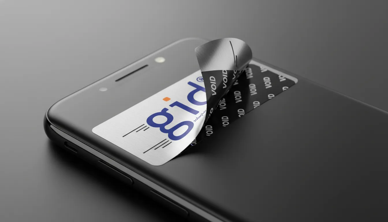 Etiqueta de Garantia Personalizada com Lacre Void para Eletrônicos