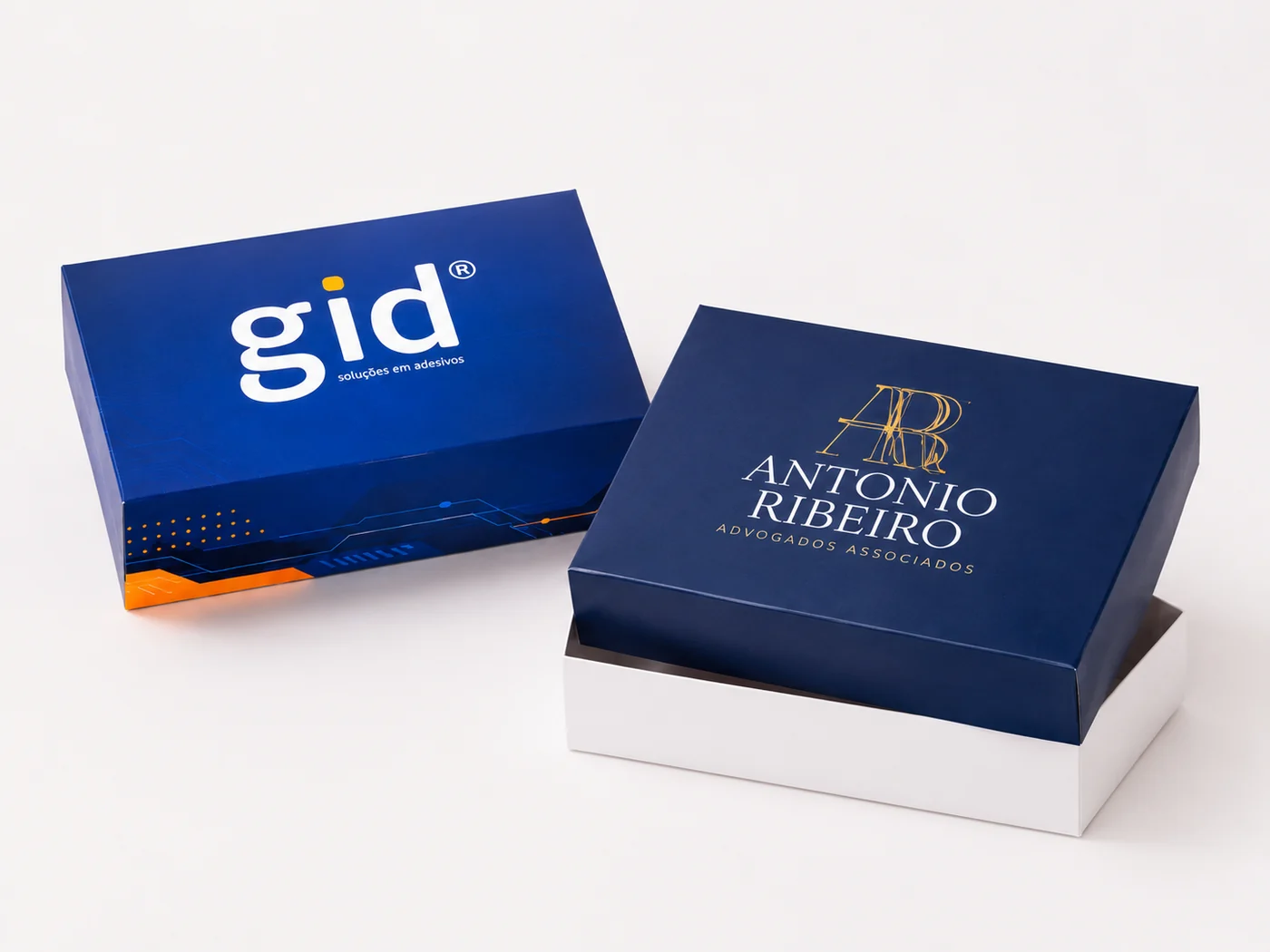 Caixa de papelão personalizada impressa pela GID